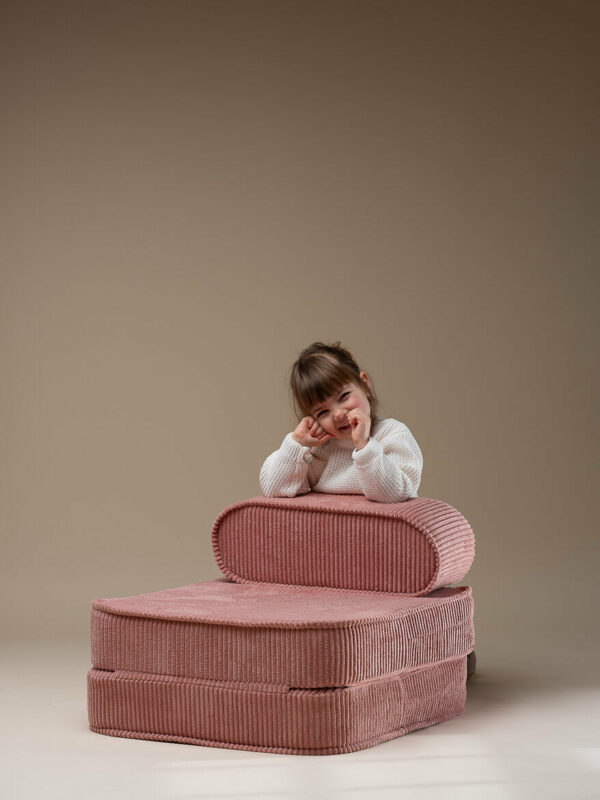 Wigiwama Flip Stoel - Pink Mousse Rib – Bild 2