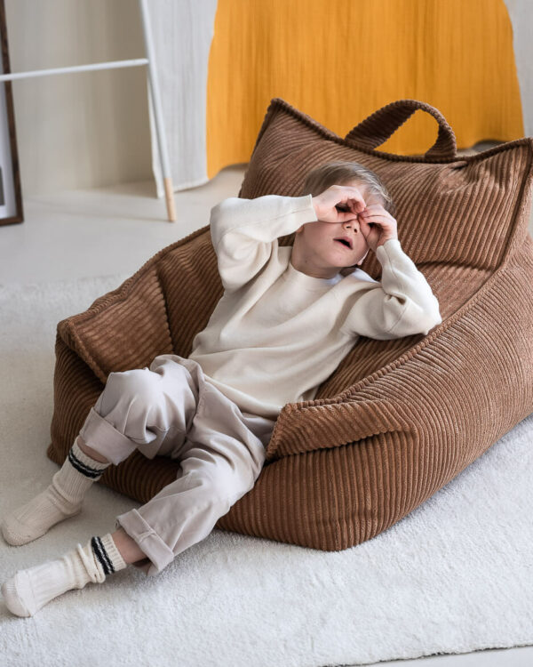 Wigiwama Sitzsack Stuhl - Toffee Rib - Afbeelding 4