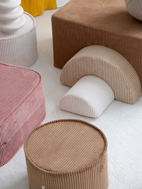 Wigiwama Pouf Rund - Toffee Rib - Afbeelding 5