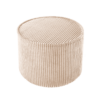 Wigiwama Poef Rond - Brown Sugar Rib