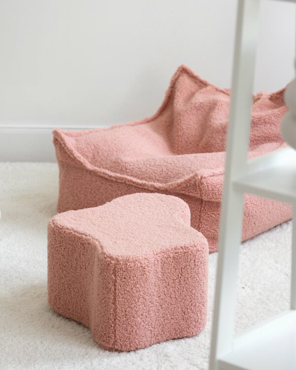 Wigiwama Poef Wolk - Pink Guava Teddy – Bild 3