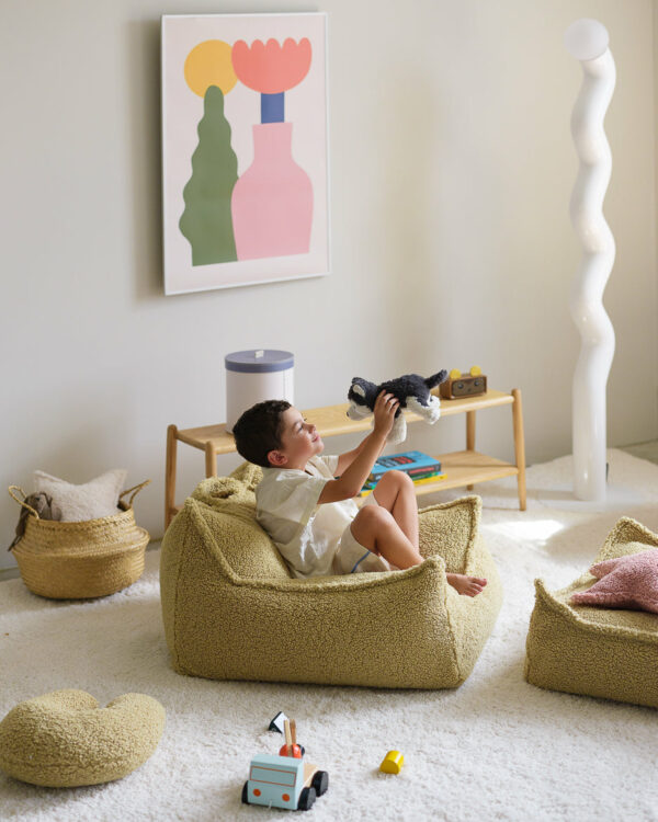 Wigiwama Sitzsack Stuhl - Matcha Teddy - Afbeelding 4