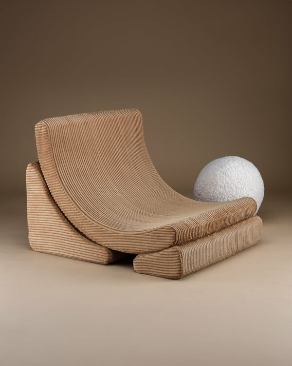 Wigiwama Moon Chair - Toffee Rib - Afbeelding 3